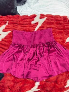 NATURAL LIFE Fuchsia Smocked Waist Circle Skirt
